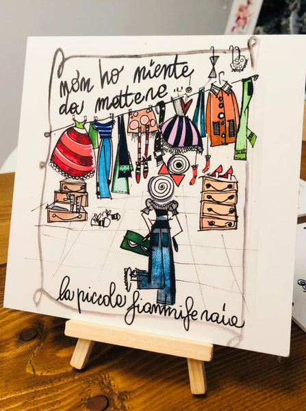 illustrazione "LA PICCOLA FIAMMIFERAIA"...non ho niente da mettere