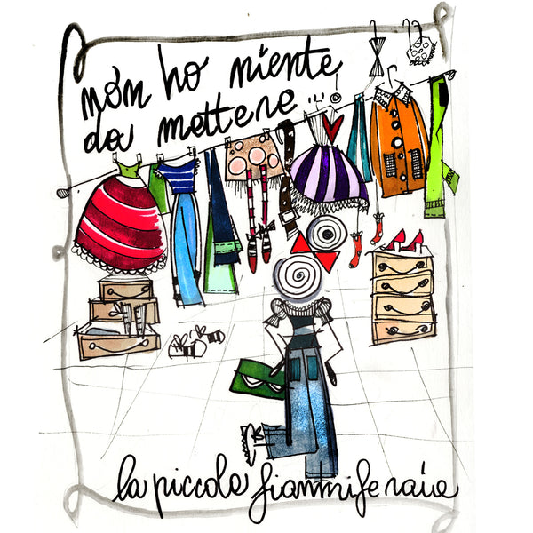 illustrazione "LA PICCOLA FIAMMIFERAIA"...non ho niente da mettere