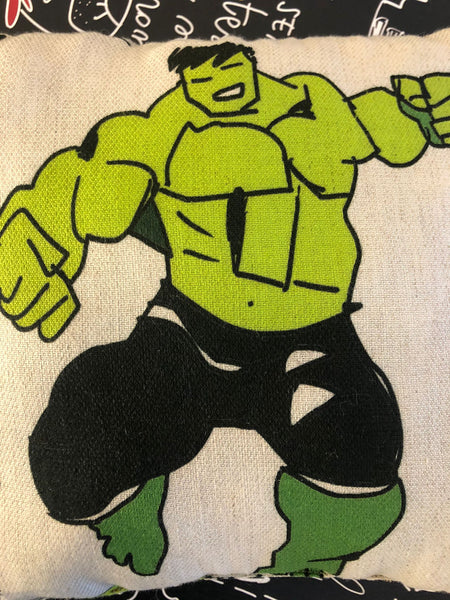 CUSCINO 25X25CM. "HULK"